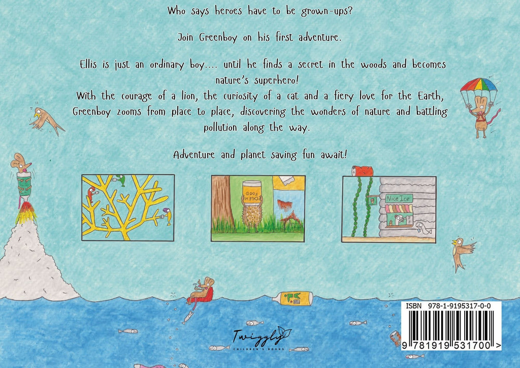 Greenboy and the Plastic Planet - Eco Superhero Children's Book for Ages 4-8 (rhyming picture book about pollution and caring for the environment)