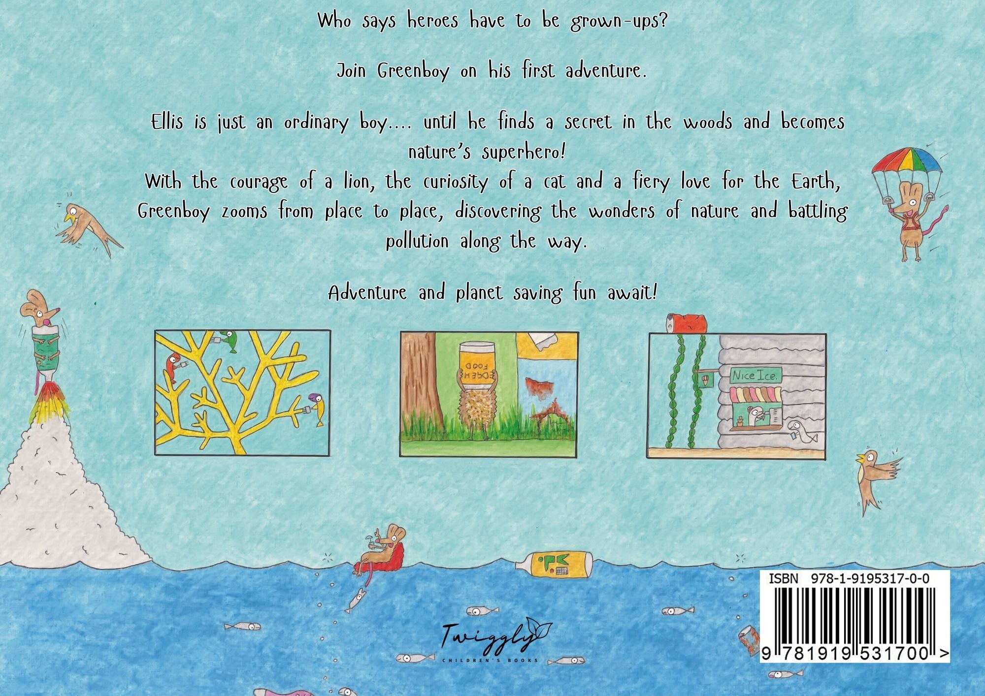 Greenboy and the Plastic Planet - Eco Superhero Children's Book for Ages 4-8 (rhyming picture book about pollution and caring for the environment)