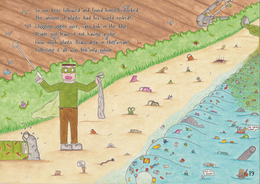 Greenboy and the Plastic Planet - Eco Superhero Children's Book for Ages 4-8 (rhyming picture book about pollution and caring for the environment)