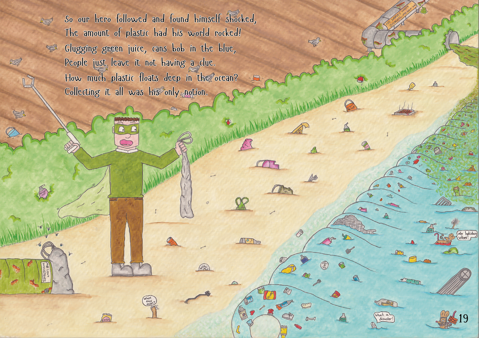 Greenboy and the Plastic Planet - Eco Superhero Children's Book for Ages 4-8 (rhyming picture book about pollution and caring for the environment)